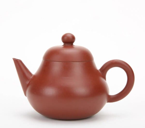 Hand-pulled Zhu Ni Clay Teapot in Pear shape Purple clay teapot